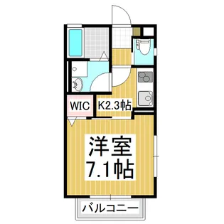 ラヴィアンローズ【201号室】の間取り