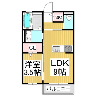 ハイムルキア【102号室】の間取り