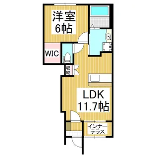 グランドゥールⅡ【105号室】の間取り