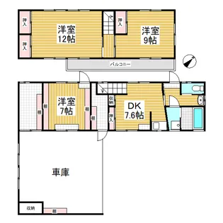長野県上田市国分【一戸建】の間取り