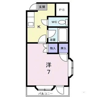 メゾンセシボンE【1階】の間取り