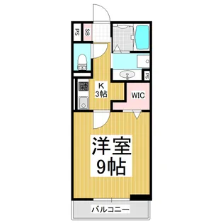 コンフォーティア信大西 B棟【208号室】の間取り