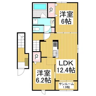 パストラル安曇野 A【2階】の間取り