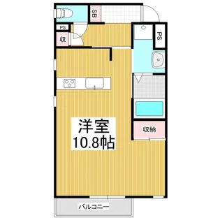 ふじ中町【102号室】の間取り