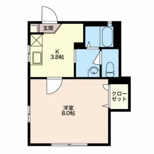 メゾン旭【102号室】の間取り