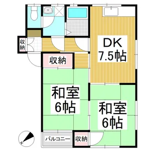 NAGAWA142【201号室】の間取り