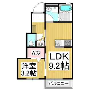 クレイン曙【102号室】の間取り