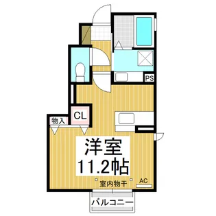 ドゥ・ヴィラージュ吉田【1階】の間取り