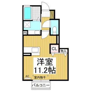 ドゥ・ヴィラージュ吉田【1階】の間取り