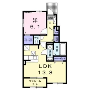 カルマーティI【1階】の間取り