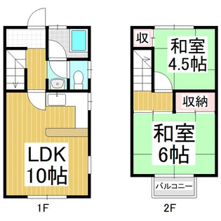 マンションヨコタ第三【A-2号室】の間取り