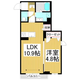 モンレーヴ【1階】の間取り