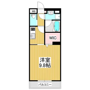 コンフォーティア鎌田【203号室】の間取り