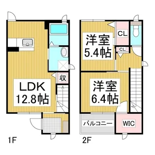 フォンテーヌ A【102号室】の間取り
