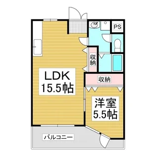アシスト諏訪マンション【102号室】の間取り