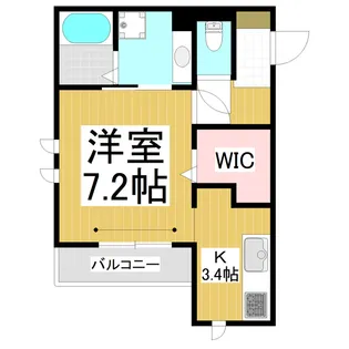 メゾン・ド・ココン【202号室】の間取り