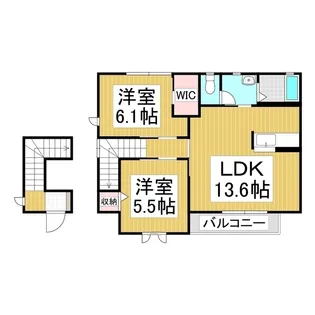 サニーウェル【201号室】の間取り