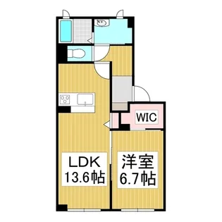 MAST TOWN GRACE A【102号室】の間取り