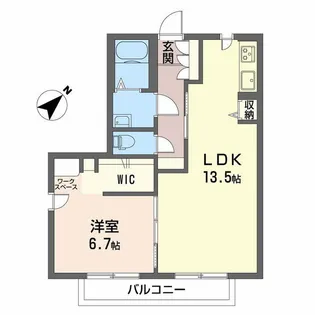 エスポワール21【101号室】の間取り