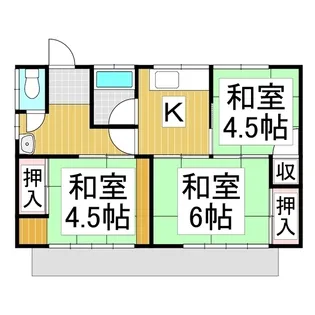長野県長野市鶴賀七瀬【一戸建】の間取り