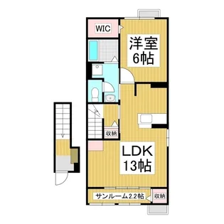グランライト B【2階】の間取り