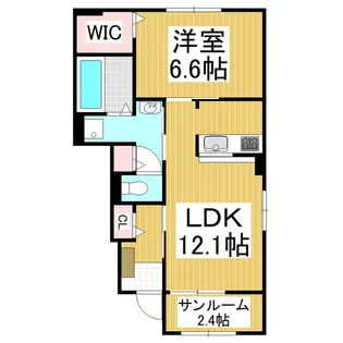 グレイス C【105号室】の間取り