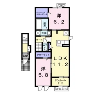 グランドールⅠ【2階】の間取り