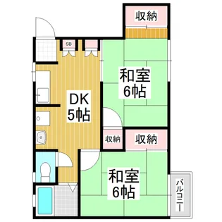 シティハイムイズミⅡ【221号室】の間取り