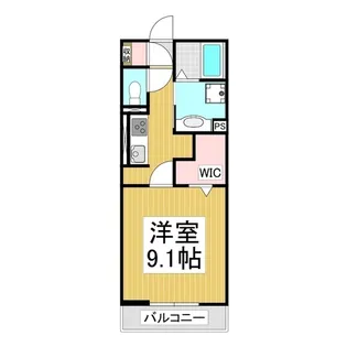 コンフォーティア駒ヶ根Ⅱ A棟【102号室】の間取り