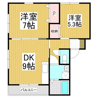 エクシブ麗麗 C棟【201号室】の間取り