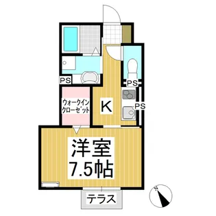 ラポーム【1階】の間取り