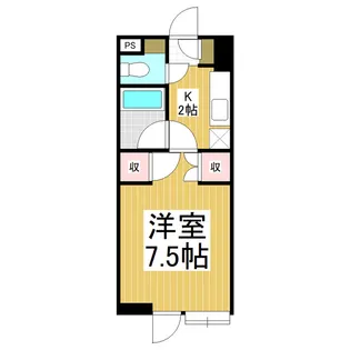 カーサ・デ・ブランカ【103号室】の間取り