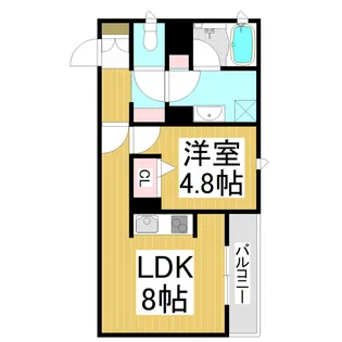 エルビエント【3階】の間取り