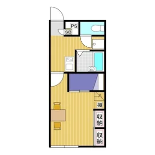 レオパレス圭【201号室】の間取り