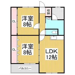 メゾン赤坂【22号室】の間取り