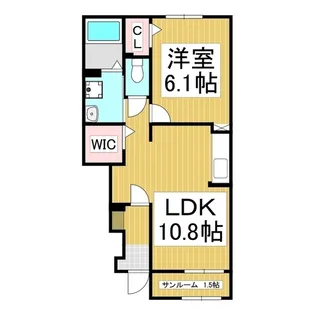 メゾンドラン【1階】の間取り