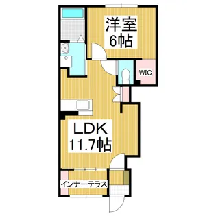 アルカディア【103号室】の間取り