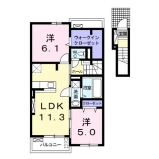 グランドハウス上田II【2階】の間取り