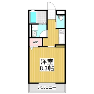 ウィズハイム松本【101号室】の間取り