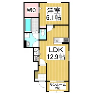 Tアルバ I【1階】の間取り