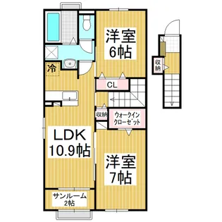 イコロ【202号室】の間取り