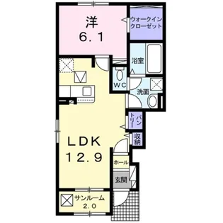 グリーン グラス【1階】の間取り