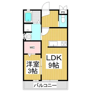 ディパール南大町【103号室】の間取り