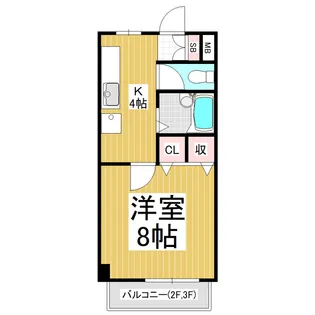 サンサイド8【307号室】の間取り