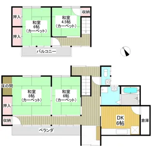 長野県佐久市中込【一戸建】の間取り