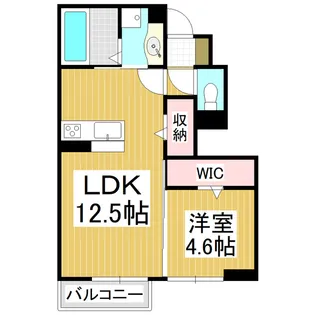 ルミエール・T B【1階】の間取り