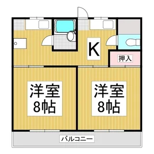 マンションキャロル【101号室】の間取り