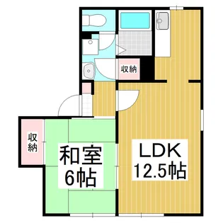 フレグランス沢村【201号室】の間取り