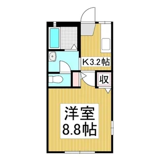 ディアス ソレイユ【101号室】の間取り