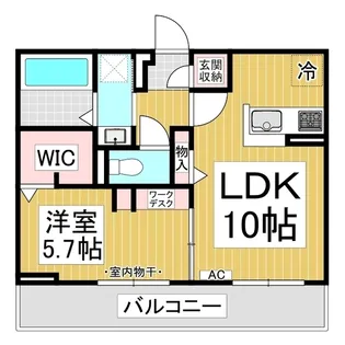 ファルコンベース若宮【202号室】の間取り